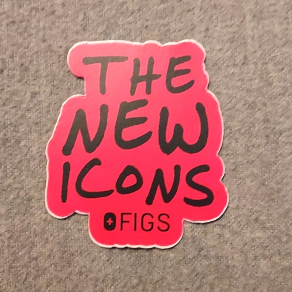 New Figs scrubs sticker